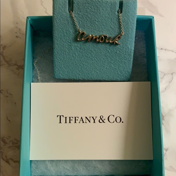 Amour Pendant Tiffany Co Necklace 